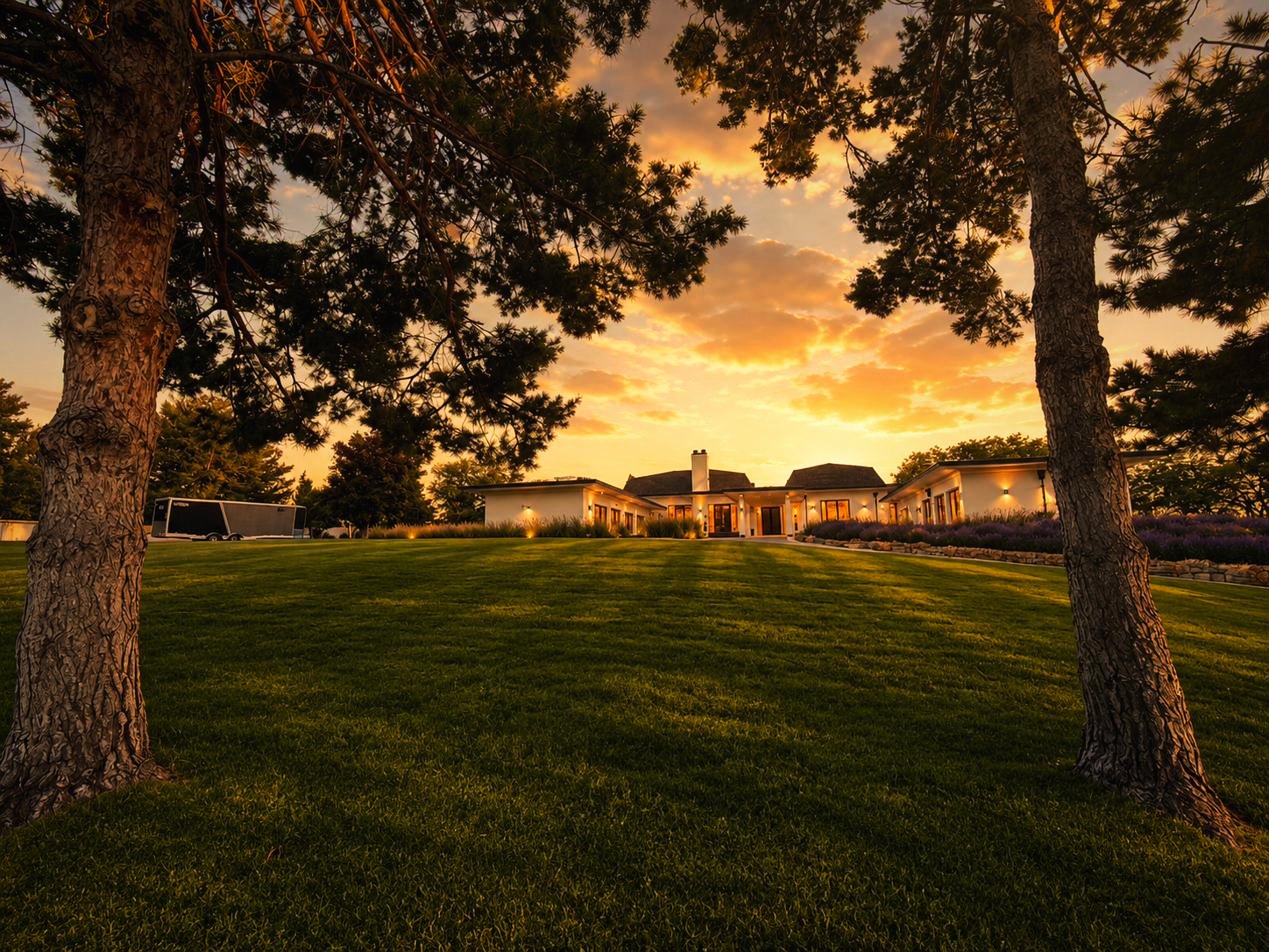 The great lawn at golden hour